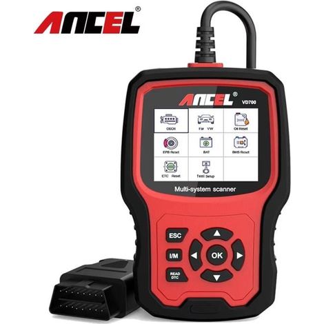 ANCEL VD700 Scanner lecteur de Code de voiture système complet OBD2 pour VW Audi, Skoda diagnostic AUTOMOBILE VOITURE