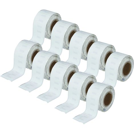 vhbw 10x Label Roll 28mm x 89mm (130 Label) compatible with Dymo LabelWriter 330 Turbo, 330, 320 II Label Maker White (1/4)