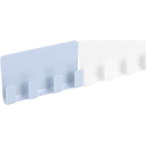 Support en Téléphone Mural et Tablette 2pcs pour Adhésif Plastique Rayonnage de Rangement Pratique pour Salon et Bureau (1/5)