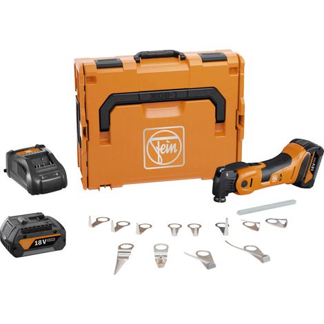 Fein Akku-MultiMaster AMM 700-1.7Q AS 18 V / 2x 5,0 Ah Akku + Ladegerät inkl. Zubehör im Koffer - 71293762000