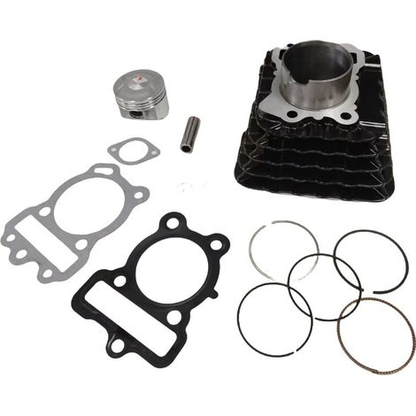 Motorcycle cylinder kit compatible with Para Bajaj Discover 125 and Discover 125st cylinder pistons. (1/4)