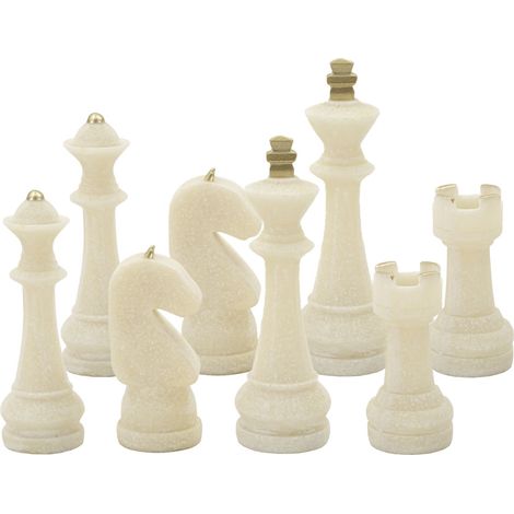 AJEDREZ QUARZY SET DE 8 PIEZAS SURTIDAS CM Ø 4,4X9,2-4,3X13,3-5X16-X4,5X10,3 (1/5)