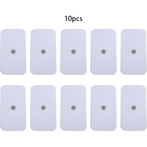 10 électrodes EMS auto-adhésives, patchs de physiothérapie à gel pulsé, masseur corporel, stimulateur musculaire électrique04529-AquaForge