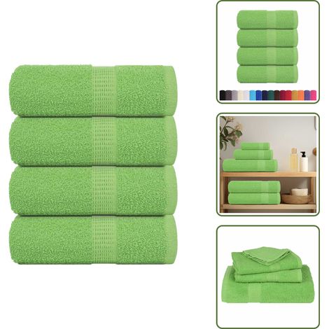 Seiftücher 4 Stk. Apfelgrün 30x30 cm 360 g/m² 100% Baumwolle - Seiftuch - Seiftücher - Tuch - Tücher