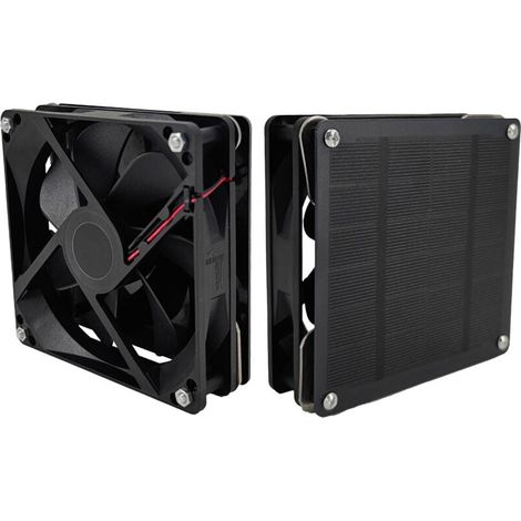 3W Solar Fan 2 Pack for Small Chicken Greenhouse Shed Animal House Window Exhaust MUMU (1/4)