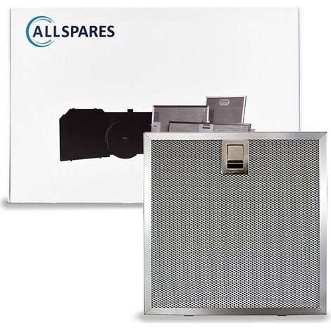 Filtro metallico AllSpares per cappe aspiranti, compatibile con Falmec 101080244 (293x276x8mm)