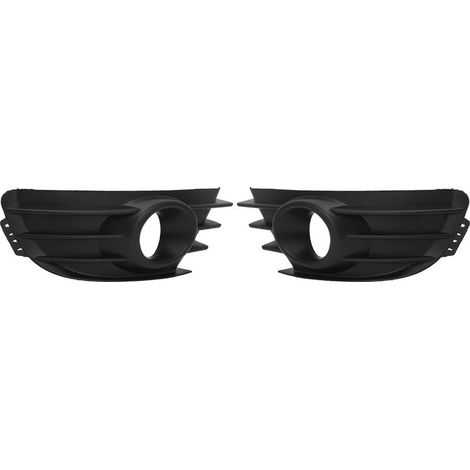 1 Paire de Couvercles de Calandre Antibrouillard, Calandre de Pare-chocs Avant Antibrouillard Noir pour Citroen C4 2004‑2008