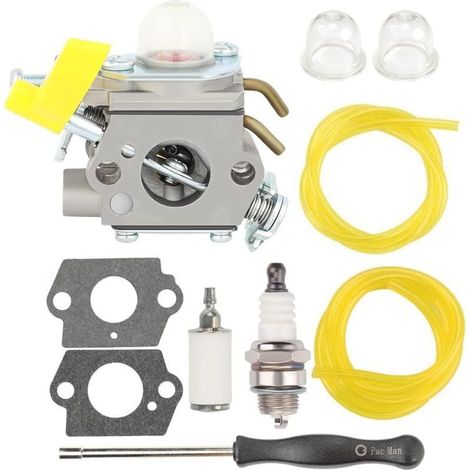 Compatible avec le carburateur 308054043 pour débroussailleuse Ryobi RY28000 RY28020 CS26 RY28040 SS26 RY09053 26CC (1/4)