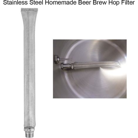 Outil de filtration et de passage de tamis à houblon pour le brassage de bière maison en acier inoxydable 304 (12 pouces) (1/5)