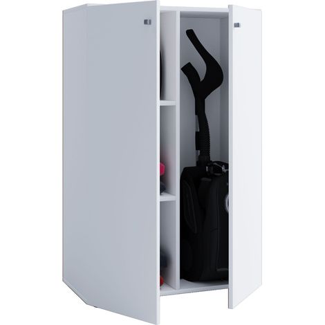Armadio di pulizia del gabinetto della scopa di legno Lona L 70x111x38 - VCM
