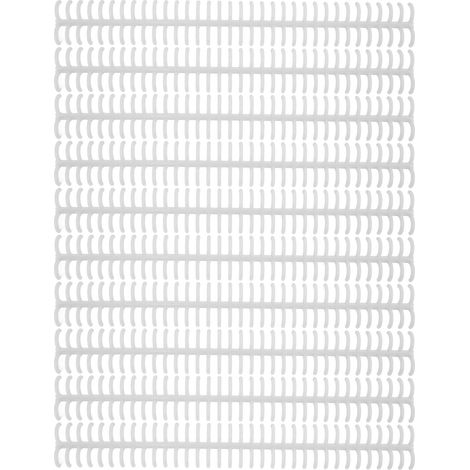 Vendus par paquets de 10, anneaux de reliure ouverts en plastique à 34 trous, anneaux de reliure détachables, blancs. (1/5)
