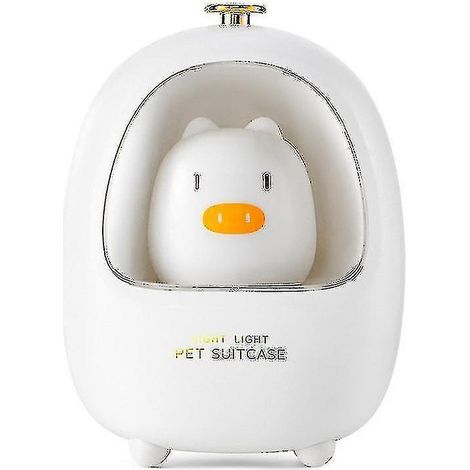 Veilleuse mignonne pour chambre d'enfant, lampe de chevet en forme de cochon, rechargeable par USB (1/4)