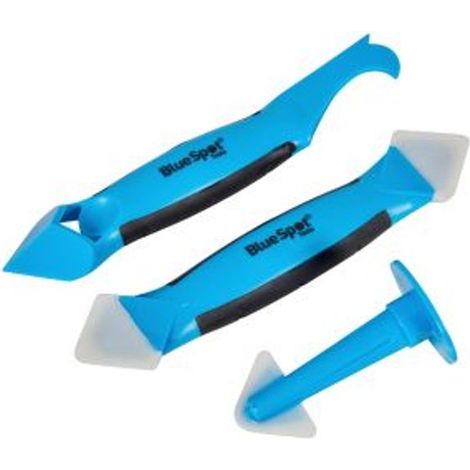 Blue Spot Tools Silicon Trowel and Scraper Set - 3 Piece (1/2)
