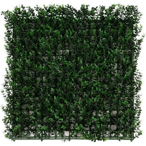 Pflanzenwand Buxus Kunstpflanzen zur Wandmontage 50 x 50 cm (1/5)