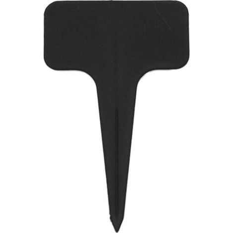 100 pezzi Etichette per giardino esterno Marcatori per piante in plastica Etichetta per orto in plastica a T con penna impermeabile Etichettatura riutilizzabile e accessori per piante (nero) (1/5)
