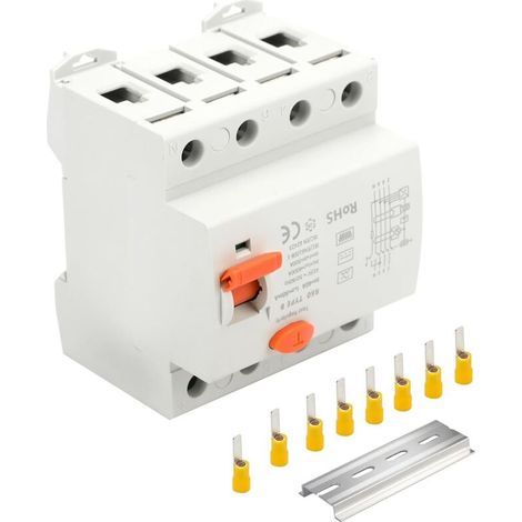 Disjoncteur Différentiel 40A 30mA type B 4-broches disjoncteur de courant résiduel interrupteur intensif à tout courant Fusible automatique pour les stations de charge de boîtes murales