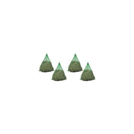 Heunetze, 4 Stück, rund, 0,75 x 0,5 m, PP-Crezuo