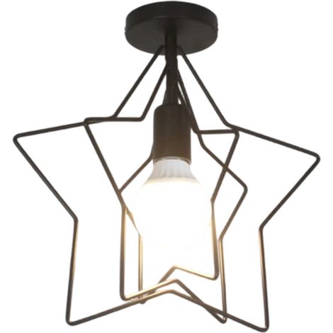 Plafonnier - Plafonnier Creative Star noir - Sans ampoule (1/5)