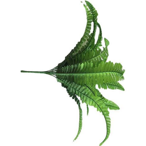 Lot de 2 feuilles artificielles persanes (18 têtes chacune), arbustes artificiels, feuillage simulé, verdure pour la maison, le jardin, le bureau, la véranda ou un mariage. (1/5)