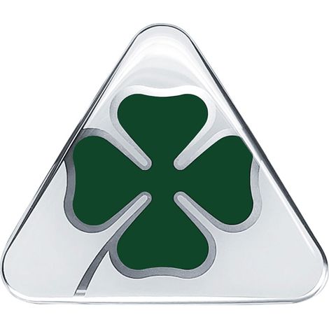 Alfa Romeo Adesivi 3D Quadrifoglio - Colore: BIANCO - Dimensione: 50 MM