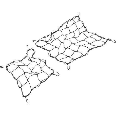 Filet de croissance élastique pour arbres, 2 pièces, noir, pour jardin. (1/5)