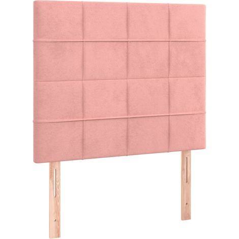 Maison Exclusive - Testiera Rosa 80x5x118/128 cm Velluto