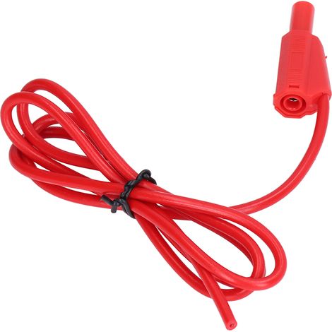 2er-Pack J.70021 Bananenstecker für elektrische Prüfungen 32A/1000V Rot, Spannungsmessanschluss, Verdrahtungsset für elektrische Projekte (1/5)
