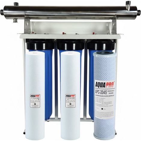 Station Filtration UV Trio Big Blue 20 Pouces