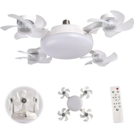 Plafond Ventilateur Plafond Bulbe LED Ventilateur Plafond E27 LED Plafond Garage Light Atelier Light Plastique Texture Texture (1/5)