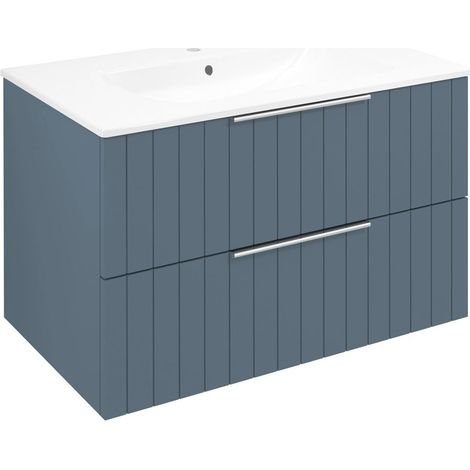 CIRASA STRIP Meuble sous-vasque 79,8x52x46cm, sienne (1/5)