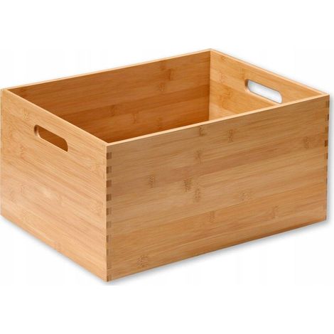Kesper Scatola impilabile in legno marrone in bambù