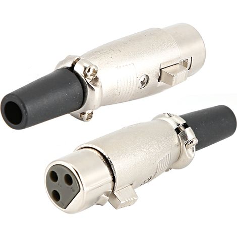 10 pièces Connecteur Audio Femelle XLR Japonais avec Vis pour Microphone (1/5)