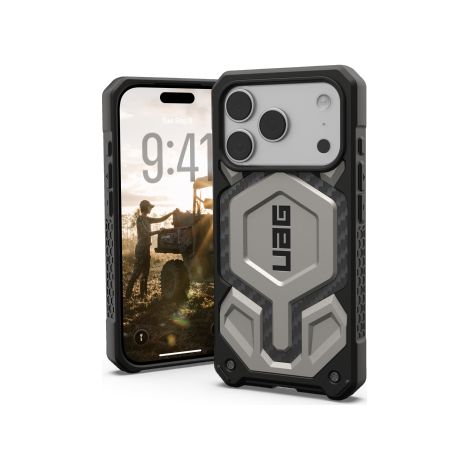 Funda UAG Monarch Pro para iPhone 17 Pro compatible con MagSafe (titanio) (1/3)