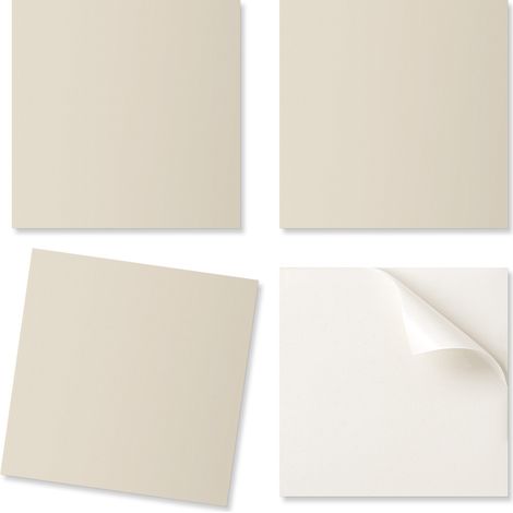 Baldosas de vinilo autoadhesivas con estampado decorativo, color beige, 20x20x20 cm