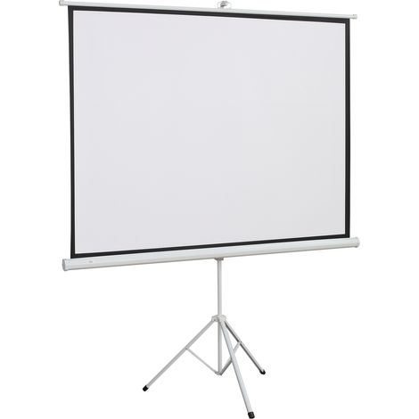 Schermo per proiettore con treppiede 84" 4:3 pieghevole 171 x 131 cm regolabile in altezza OKWISH (1/5)