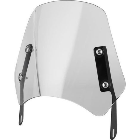 Pare-vent de moto Pare-brise de Moto Universel Pare-vent Déflecteur de Vent avec Support de Montage pour 5‑7po(Gris ) (1/4)