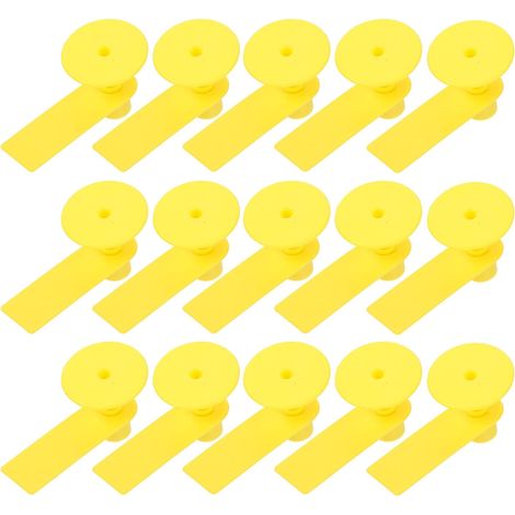 Étiquettes D'identification Auriculaires en TPU Jaunes 100 Légères et Solide pour Bovins et Porcs Gestion la Ferme (1/5)