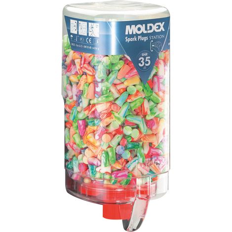 Moldex Gehörschutzstöpsel SparkPlugs 7850 in Spenderbox SNR 35dB 500 Paar 500 Stk