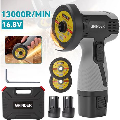 Meuleuse mini 16,8 V – Batterie lithium – Polissage, tronçonnage, meulage – Outil électrique portatif (1/5)