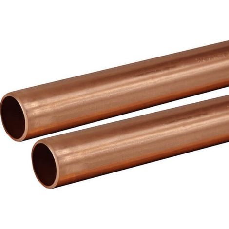 Copper Tube 22mm 2 x 1m Length BS EN1057 R250 British Copper Pipe 2000mm 200cm
