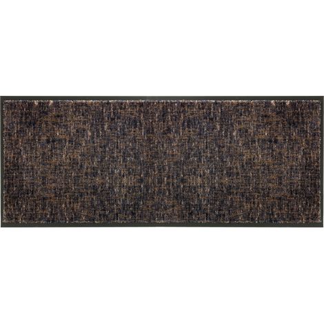 Paillasson d'intérieur - Tapis anti-salissures 67 x 150 cm Grille anthracite-taupe (1/2)