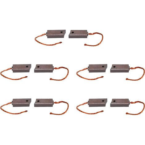 Ensemble de Brosses de Régulateur d'alternateur, Ensemble de Brosses d'alternateur de Brosse de Moteur électrique de Générateur BRX40710 Installation Facile 10 Pièces en Cuivre Métallique (1/5)