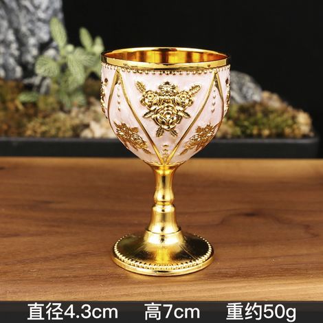 (Or rose et blanc) Petit verre à vin, verre à vin blanc haut de gamme de 30 ml