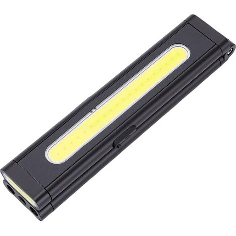Rechargeable COB LED Work Light with Magnetic Base, Built-in Scale, 8 Modes for Automotive Repair, Camping Flashlight (1/5)