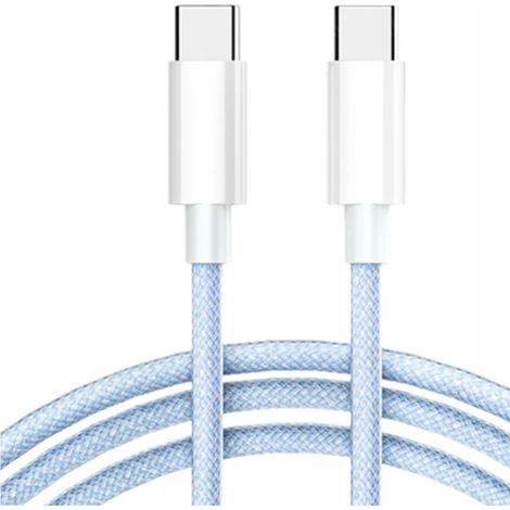 CO2-Ladekabel USB-C Schnellladekabel USB Typ C für iPhone 15 16 1M blau (1/5)