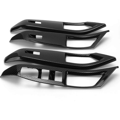 Türarmlehnen-Fensterheberknopf-Zierleiste in Carbonfaser-Optik, Ersatzteil für Ford Focus 2019-2021