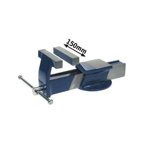 Etau en acier 150mm a base fixe pour etabli table