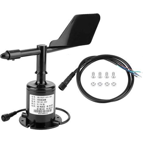 Anémomètre à capteur de direction du vent, émetteur à 360 degrés, sortie de signal environnemental 0,5 V