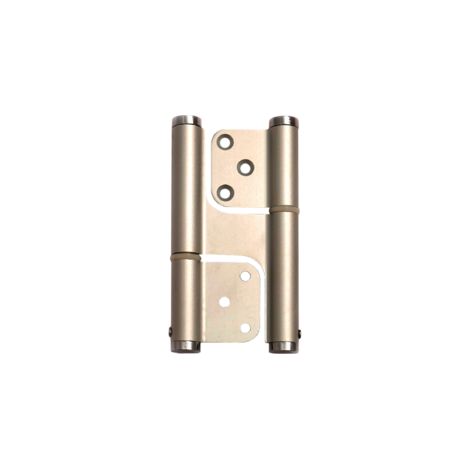 Charnière à ressort en aluminium type DP 120 double action pose sans entaillage en boîte de 2 pièces - JUSTOR (1/2)