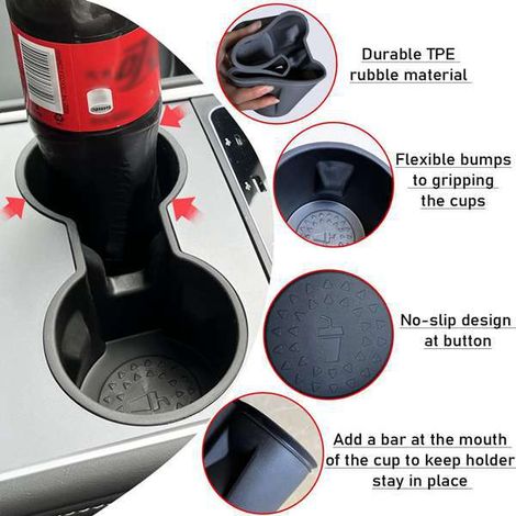 Suitable for Tesla Model 3 Y center console cup holder limiter (models 21-23) (1/5)
